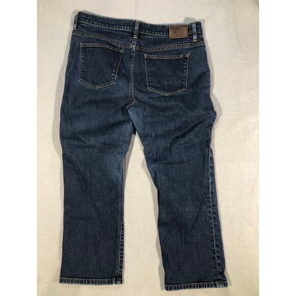Lauren Ralph Lauren Classic Straight Jeans Women Dark Wash Denim 14P, petite - Picture 4 of 7